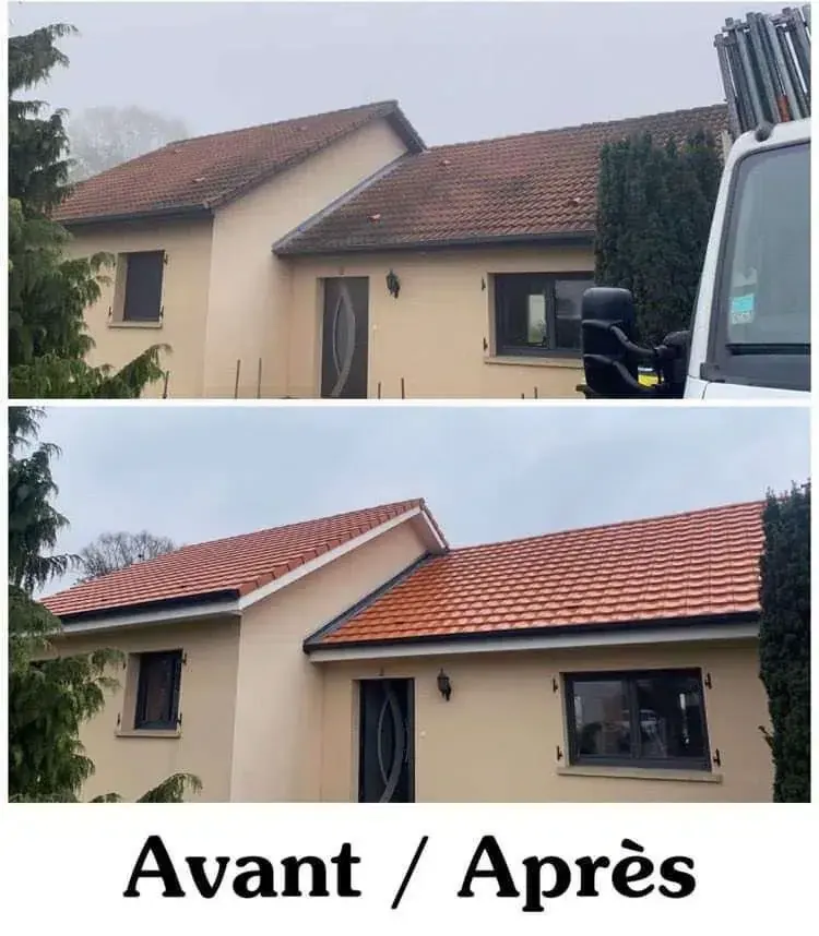 Avant / après rénovation de toiture